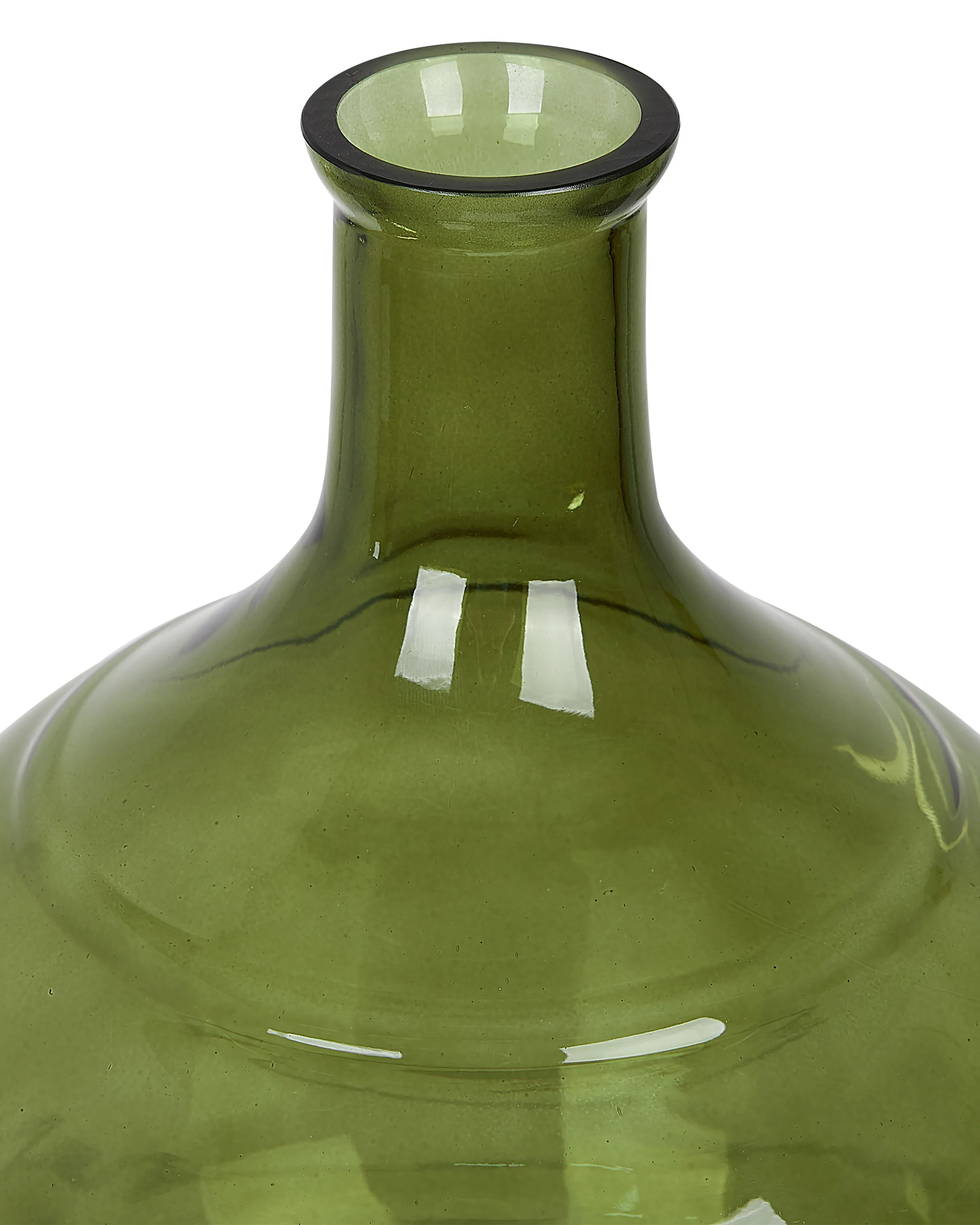 Bloemenvaas ACHAAR Glas 34 cm Olijfgroen