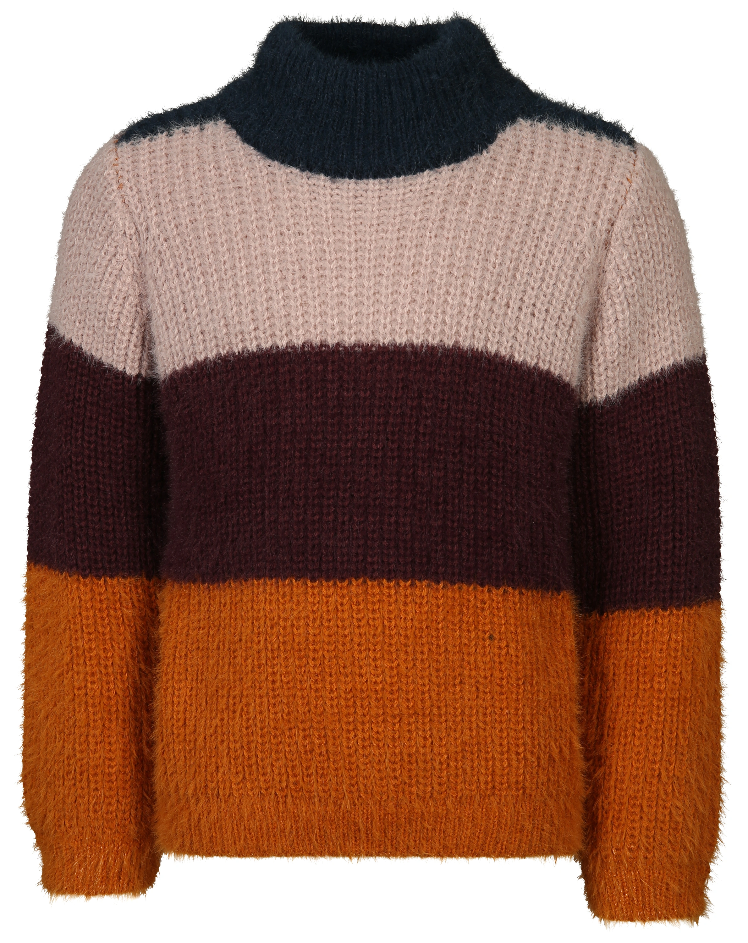 Strick-Pullover MULTI mit Rollkragen in violet ice