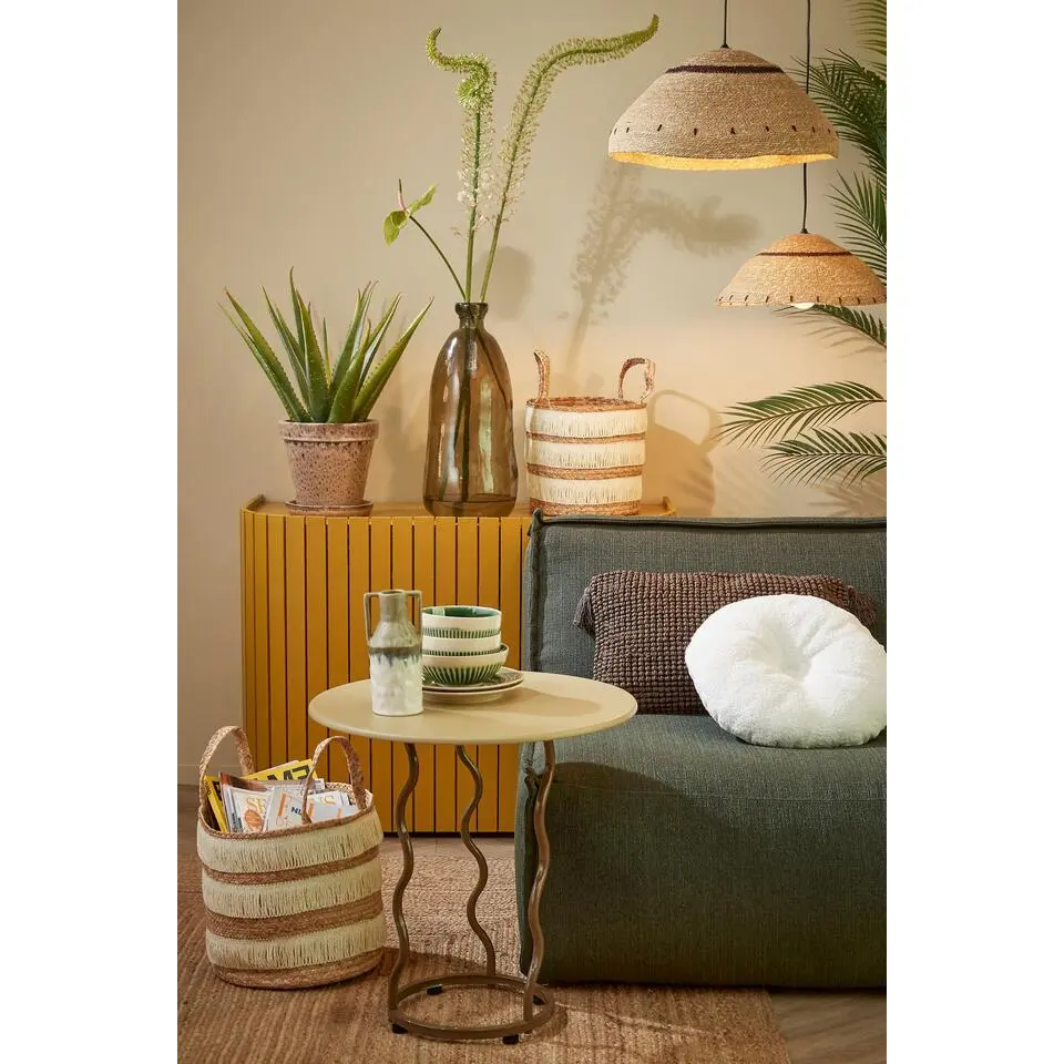 Mica Decorations Opbergmand - Set van 2 - H30 x Ø32 cm - Bruin