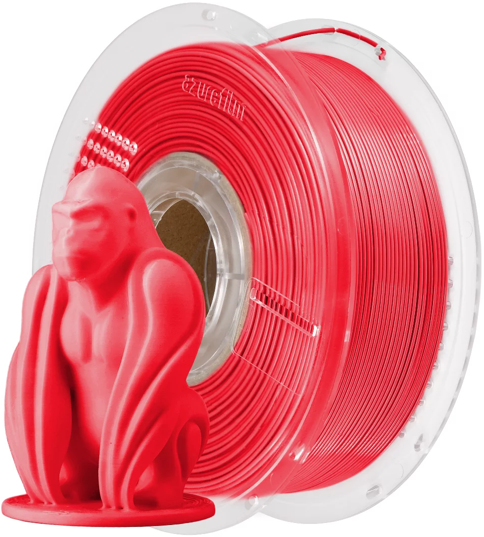 AzureFilm  PETG Hyper Speed Lipstick Red, 1,75 mm / 1000 g    Hochwertiges Universal-Filament