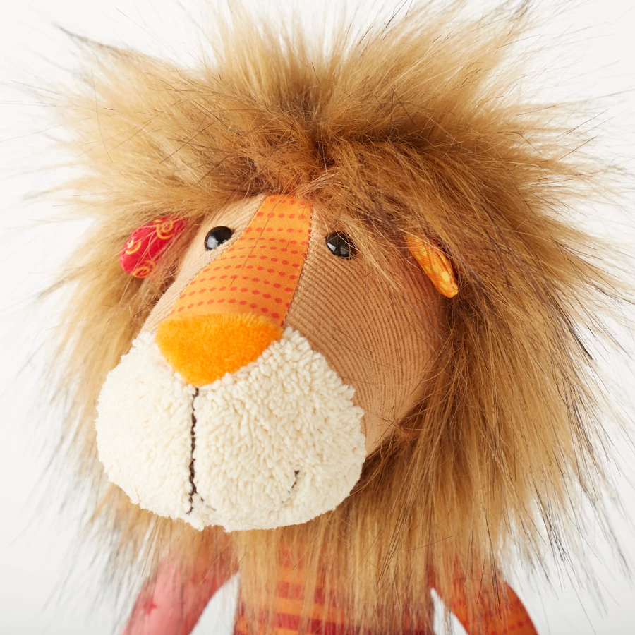 sigikid® Kuscheltier Patchwork Sweety Löwe, rot