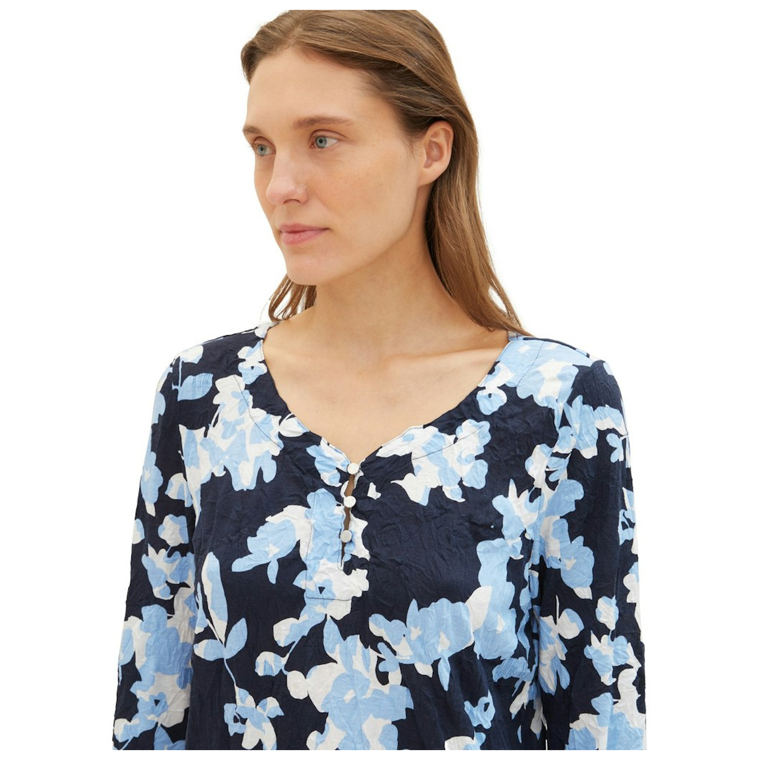 Tom Tailor T-shirt crincle alloverprint