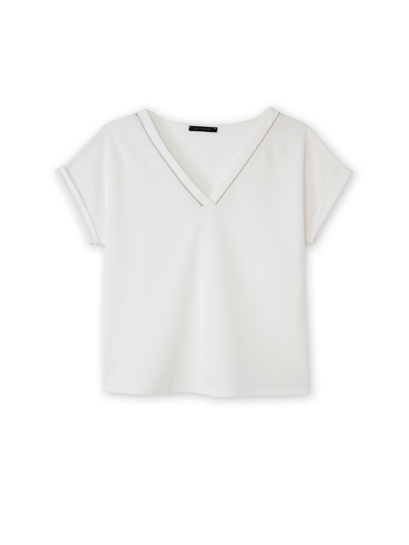 Tee-shirt V maille fluide