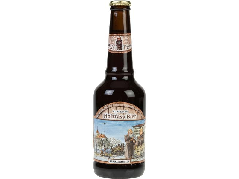 Appenzeller Bier Holzfass Bier 15 x 0.33 l Schweizer Bier mit einer feinen Eichenholznote