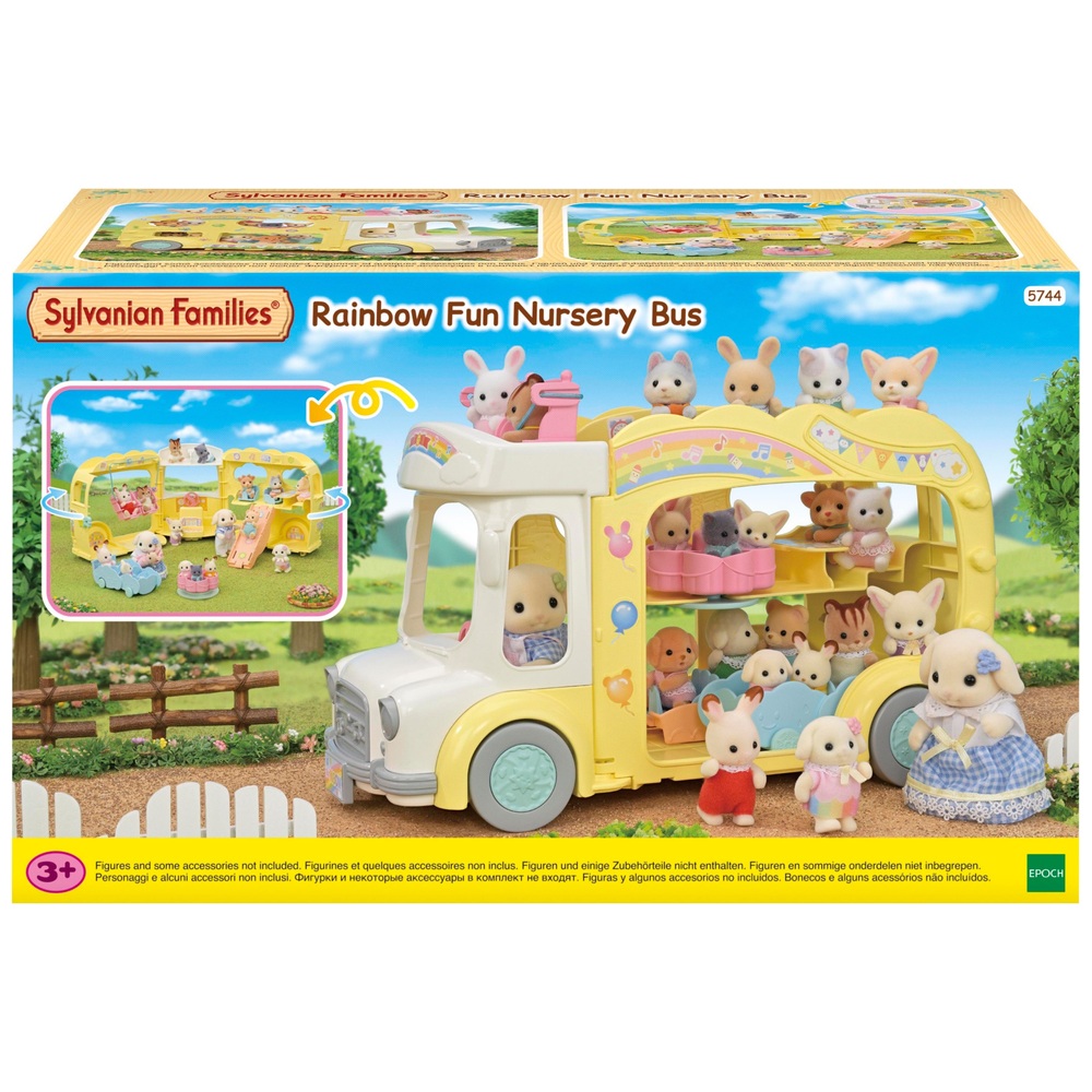 Sylvanian Families Regenbogen-Spaß-Kinderbus-Spielset