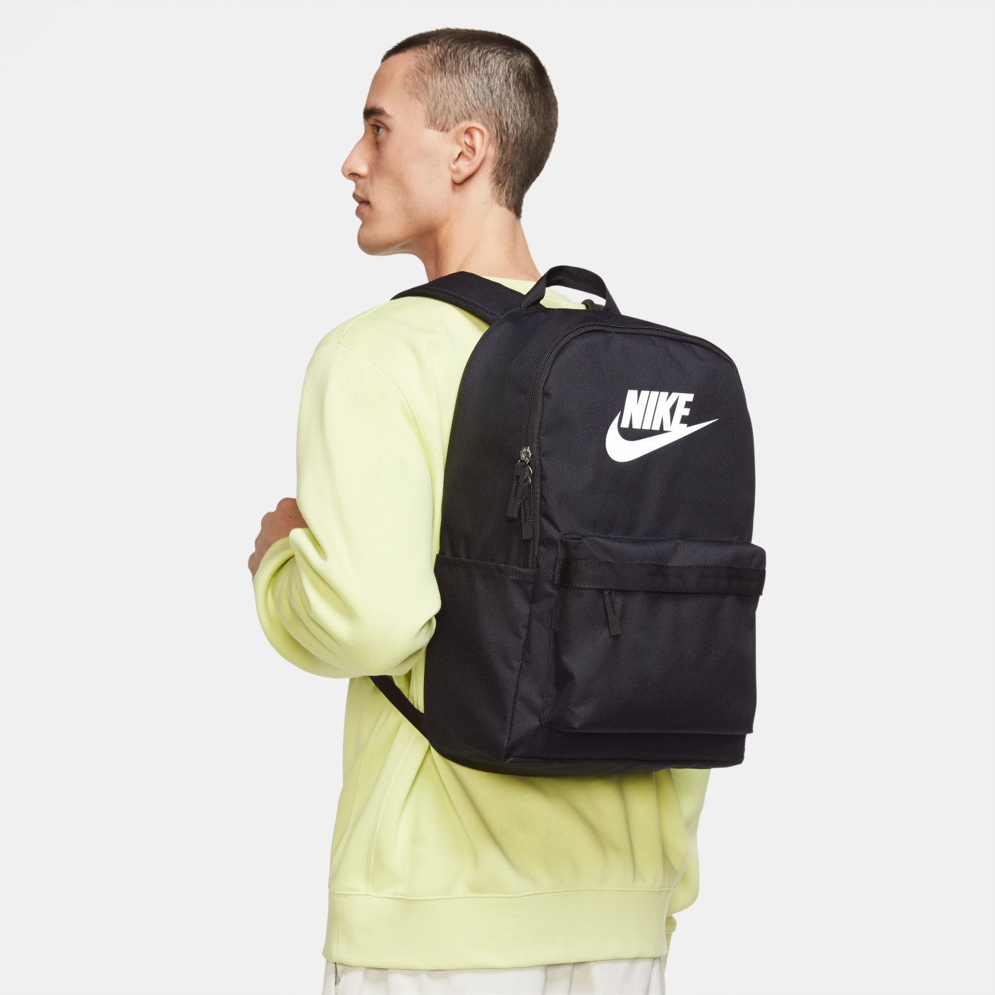 Nike Heritage Rugtas Zwart Wit