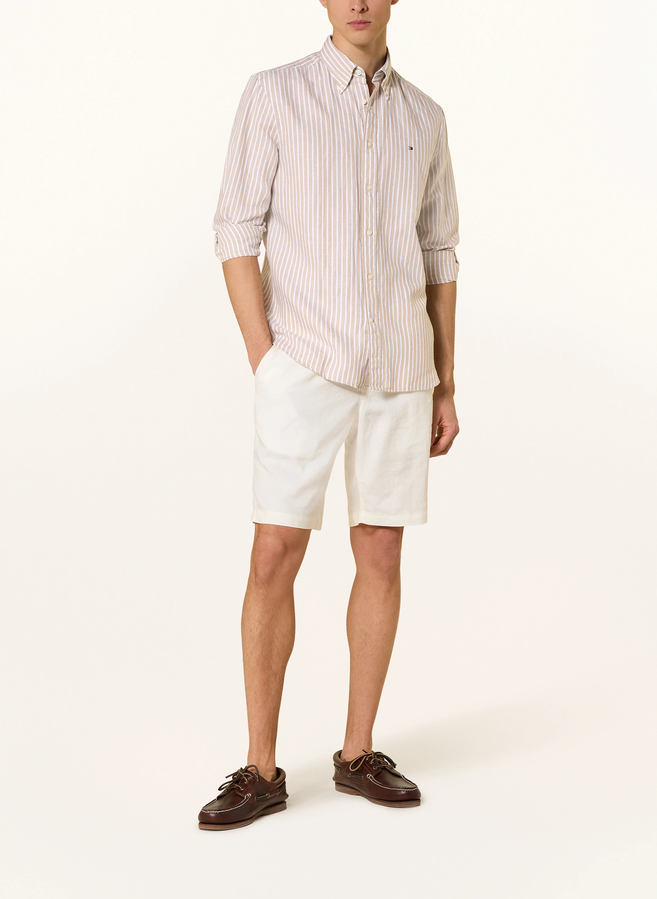 TOMMY HILFIGER Hemd Comfort Fit mit Leinen