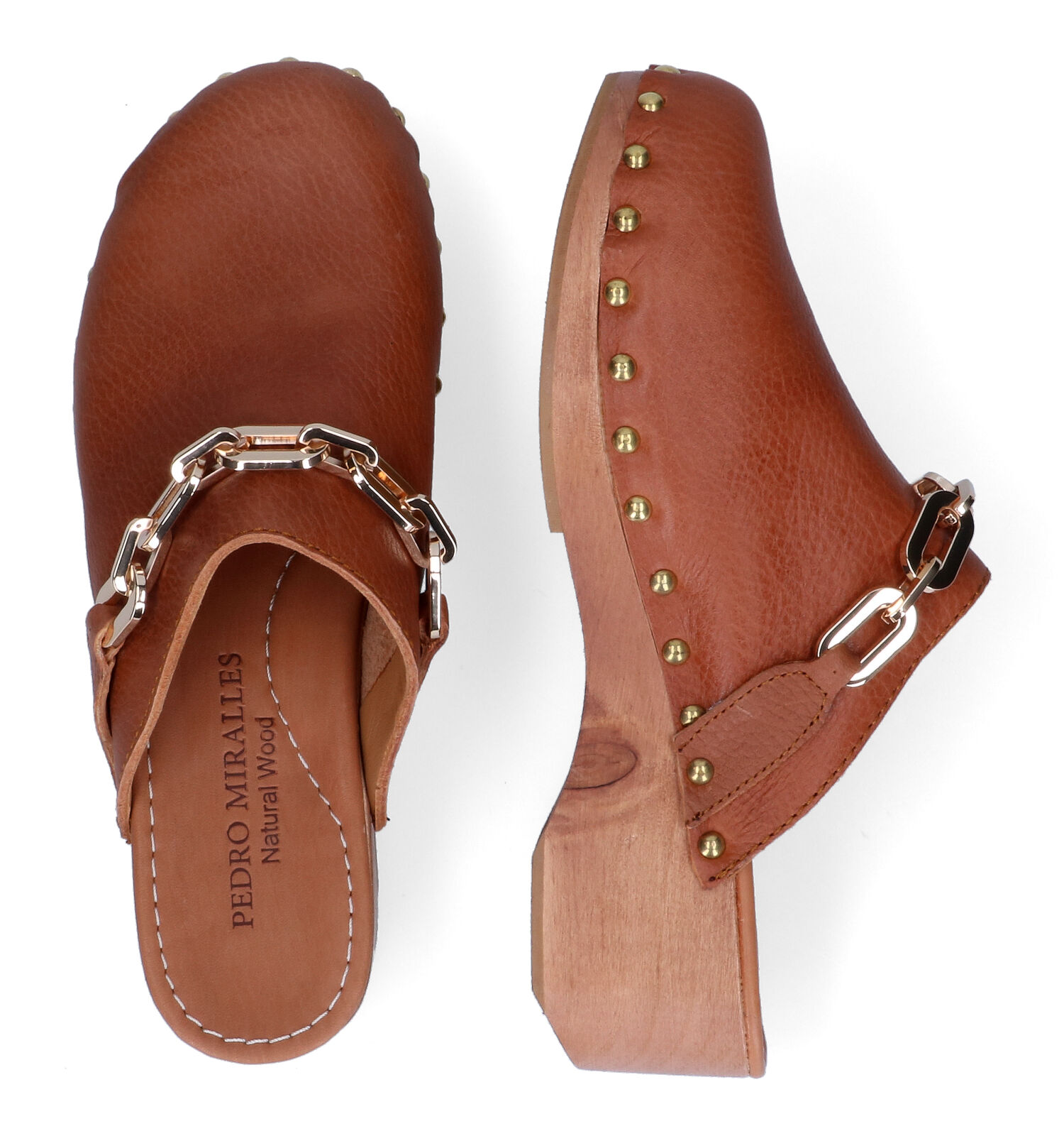 Slippers cognac