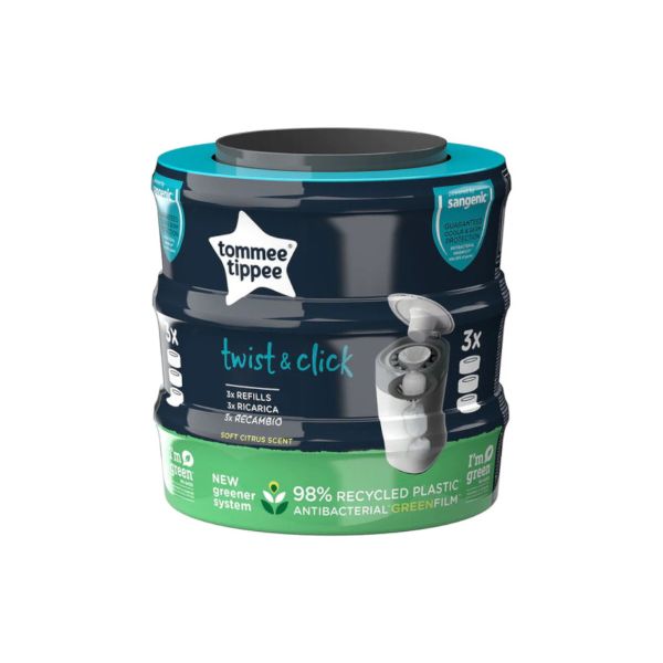 Tommee Tippee Navulling - Twist & Click - 3-Pack