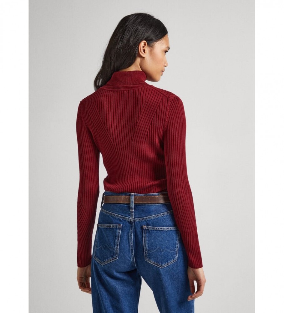 Suéter Pepe Jeans Dalia Rolled Bordô