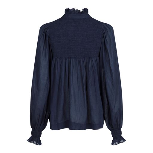 Neo Noir Jill S Voile Bluse, Navy, 36