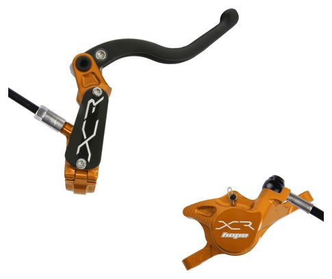 Frein Arrière Hope XCR Pro X2 Orange Durite Noire