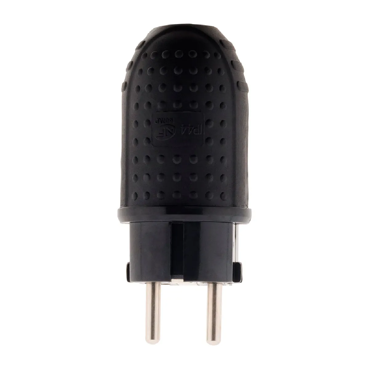 Zenitech Fiche caoutchouc mâle 16A 2P+T - Lot de 5