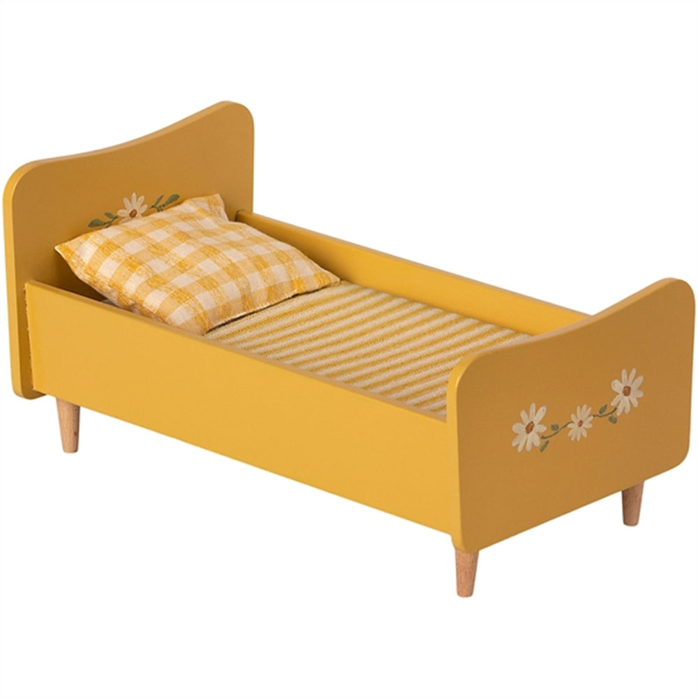 Træ Seng Mini Yellow - Maileg → Luksusbaby.dk
