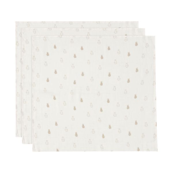Jollein Miffy Hydrofiel Doek - 3 Stuks - Nougat