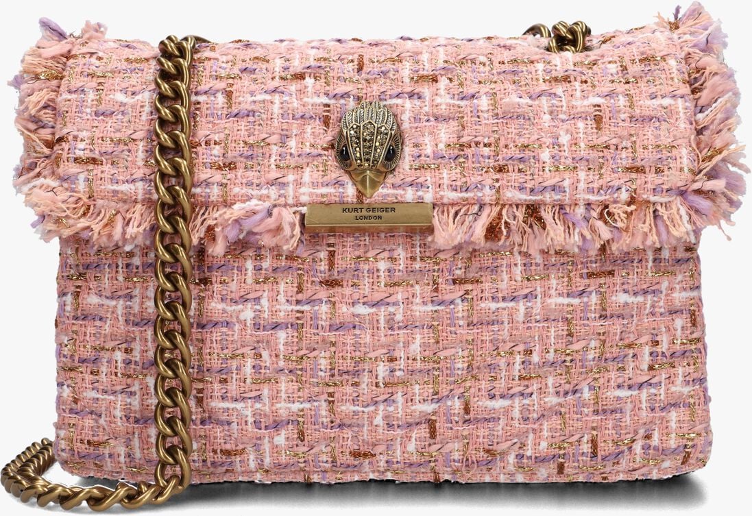 KURT GEIGER LONDON roze kurt geiger london schoudertas tweed kensington bag
