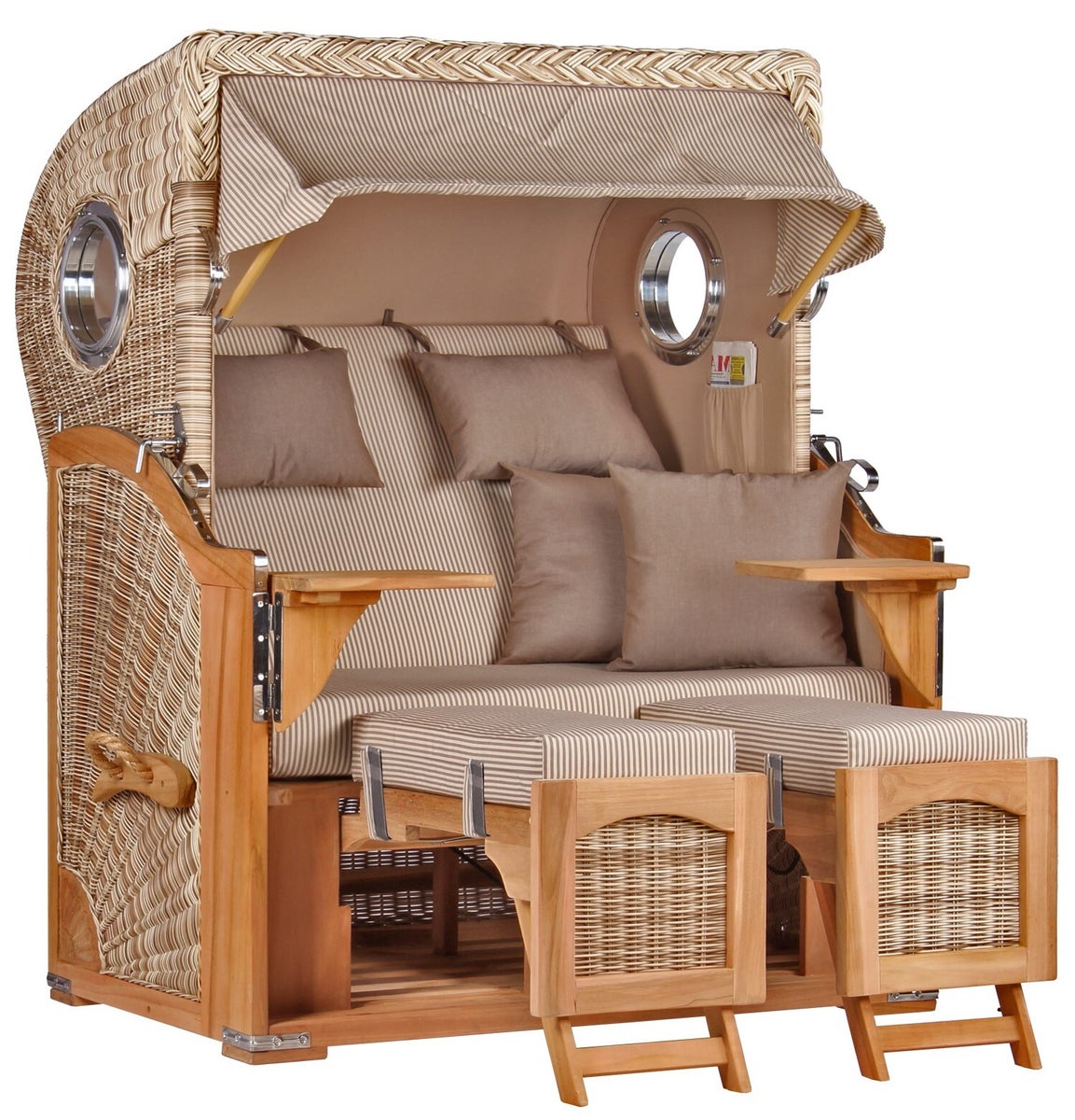Rantum Teak PE shell strandstoel, design 510