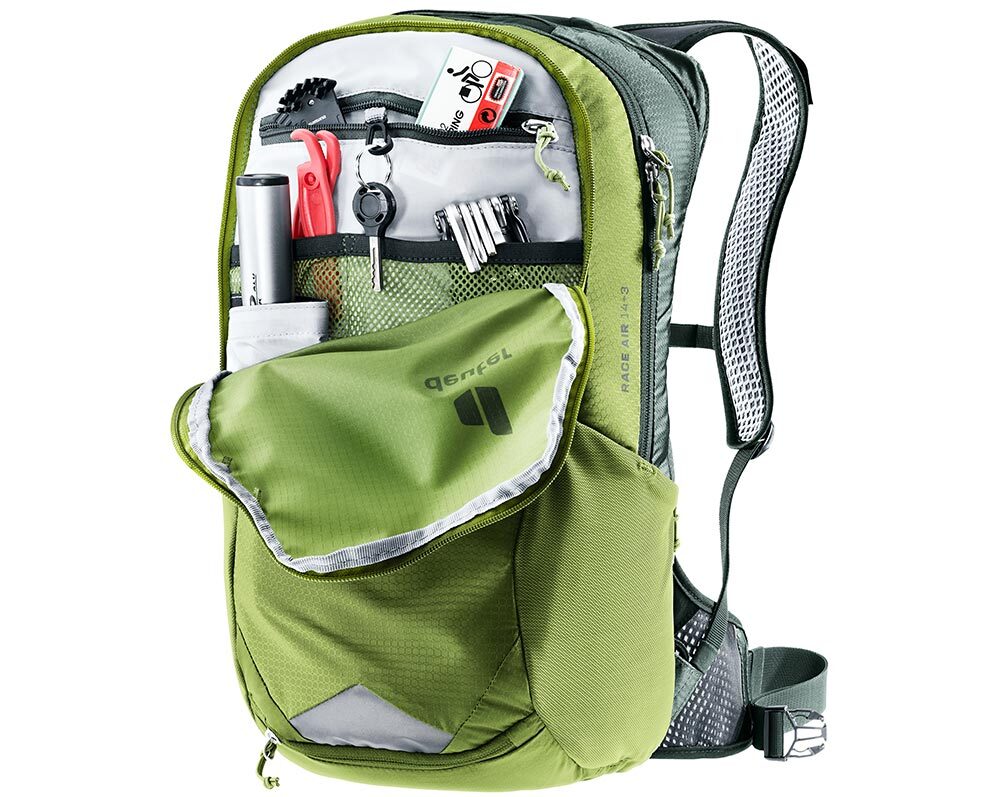 Deuter Race Air 14+3 Fietsrugzak Groen/Grijs