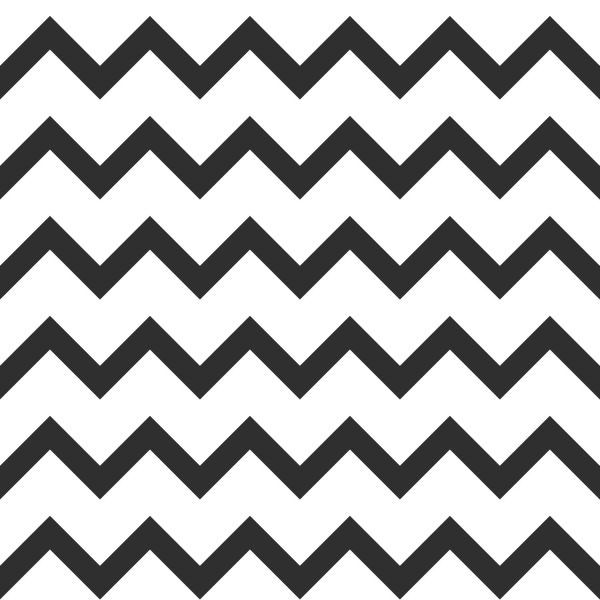 Estahome Zigzag Motief Behang - 0,53 x 10,05 m - Zwart / Wit