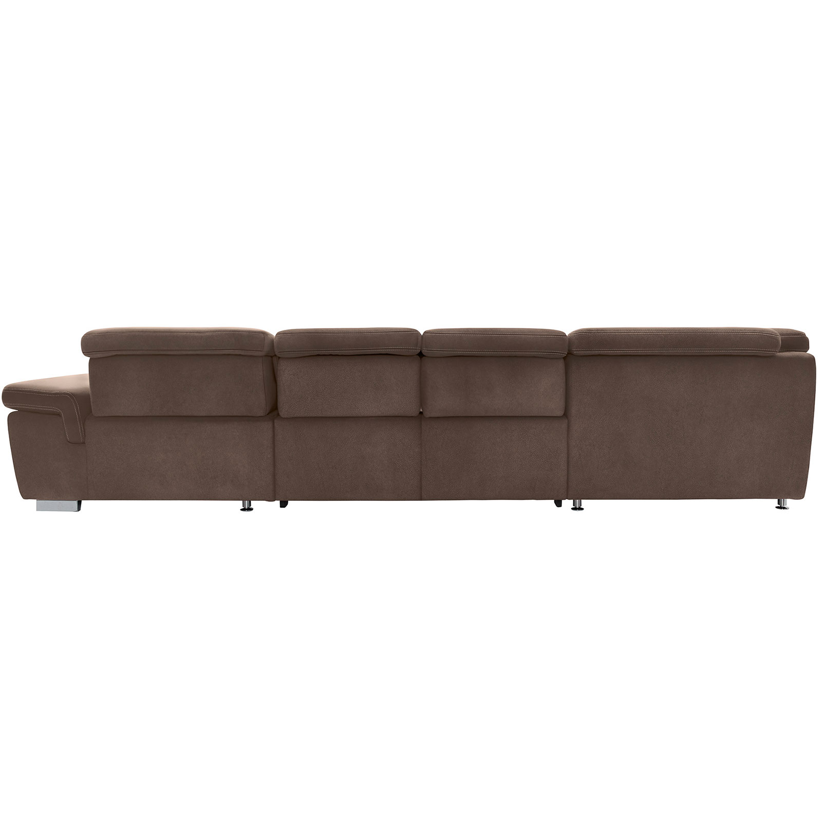 polsterpower Boxspring-Wohnlandschaft - Saddle nougat - Basismodell - Recamiere rechts