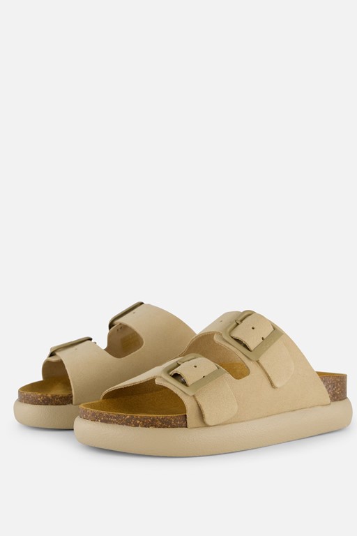 Scholl Noelle Chunky Sandalen beige Suede