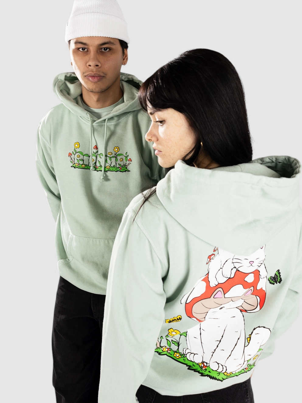 RIPNDIP Field Friends Hoodie sage