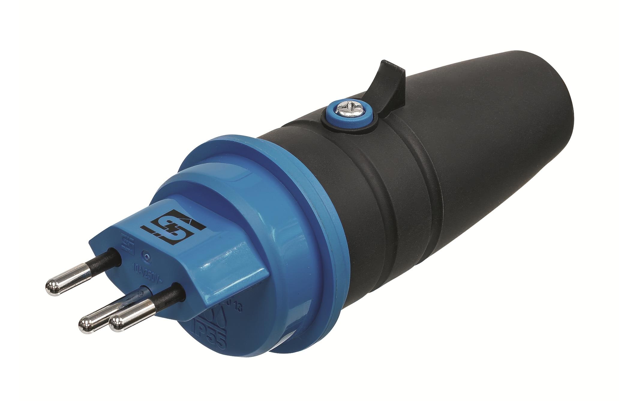 Montagestecker TPE T13 IP55Typ 13 Stecker E-No. 672079516