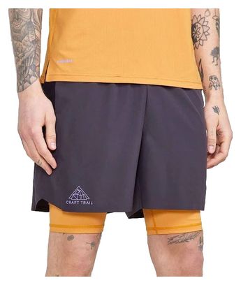 Short 2-en-1 Craft Pro Trail Noir Sable