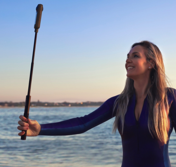 (120cm) Universal Aluminium Selfie Stick Monopod Stativ Halterung für GoPro / Insta360 / DSLR Kamera mit 1/4