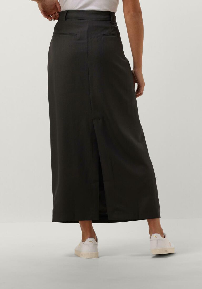 NEO NOIR grijze neo noir maxirok vipse melange skirt