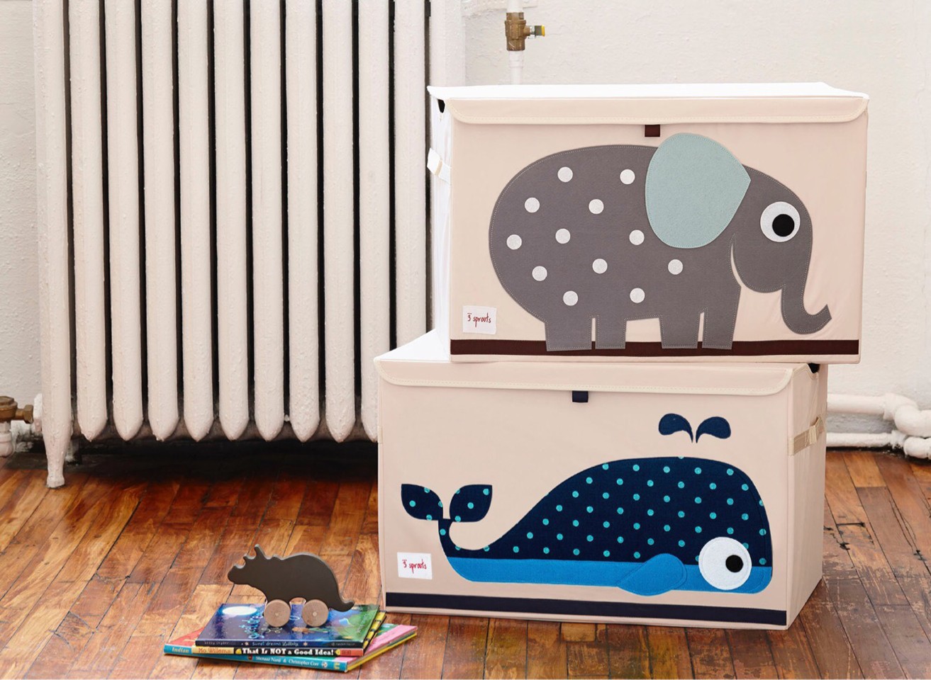 3 Sprouts - Opbevaringskasse - Blue Whale