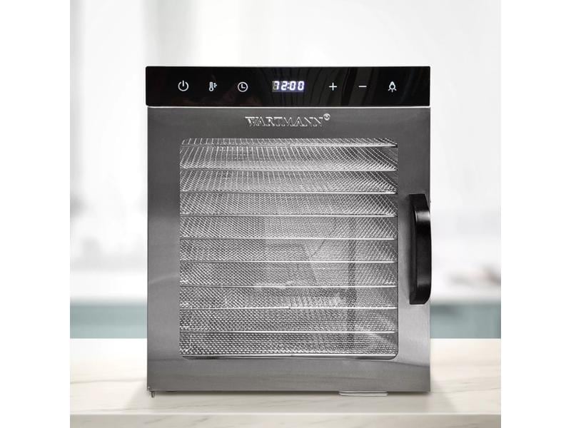 Wartmann Dörrgerät WM-2110 DH, Silber Dörrautomat mit 800 W Leistung