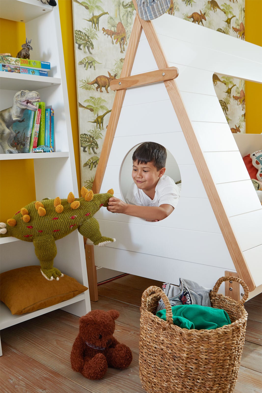 Spielbett TIPI 90 x 200 cm weiß
