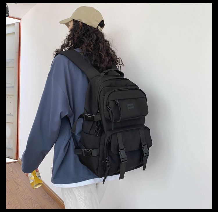 EAVALURE - Nylon rugzak met gespband