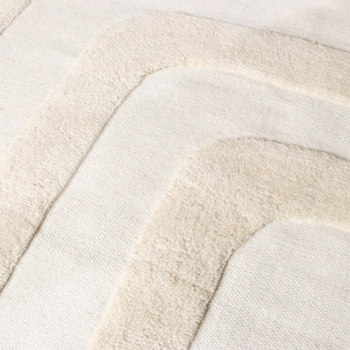 Wollen vloerkleed - Judith Lines Creme
