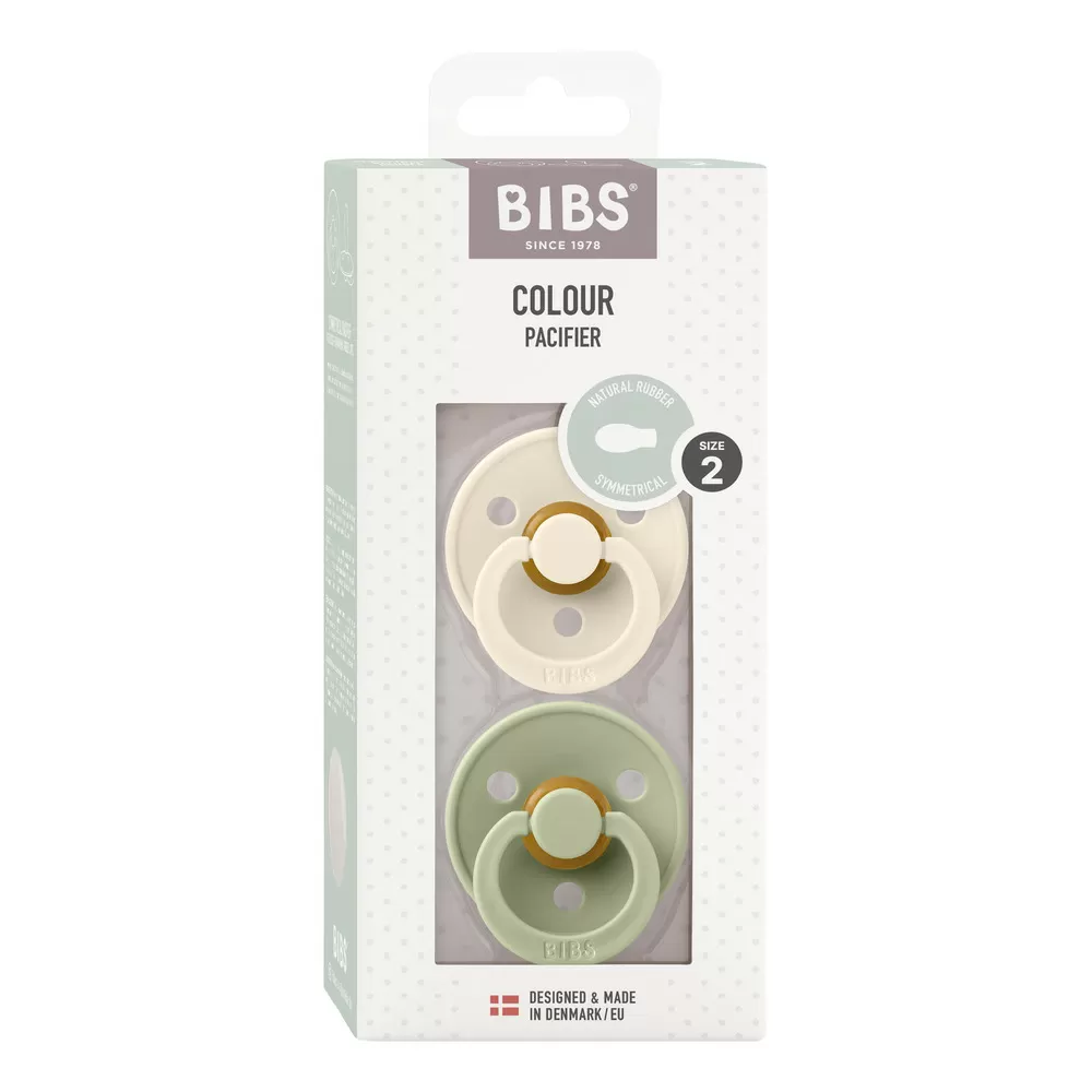 BIBS Colour Latex Symetrisk Ivory/Sage - Flere størrelser