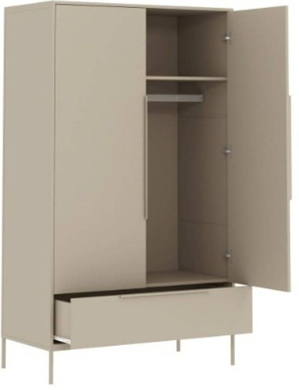 Born Lucky - Kledingkast Belmond - Clay - Hout - 2 Deuren