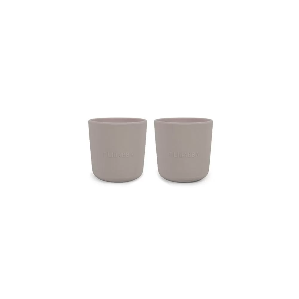 Filibabba Silikone kop 2-pak -Warm Grey