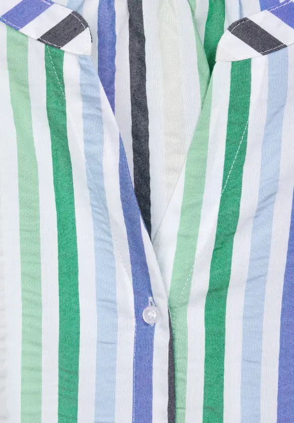 Seersucker Bluse - fresh spring green