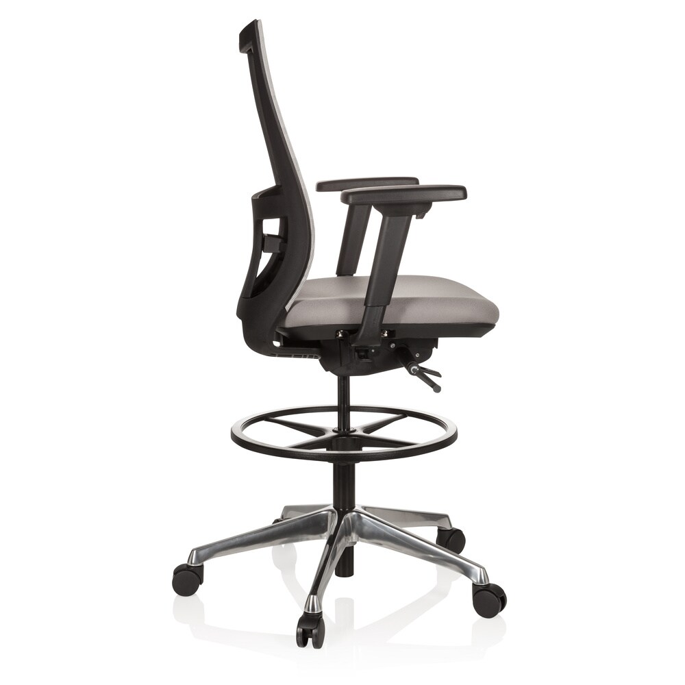 Counterstuhl TOP WORK 98 Stoff/Netzstoff mit Armlehnen (höhenverstellbar) hjh OFFICE