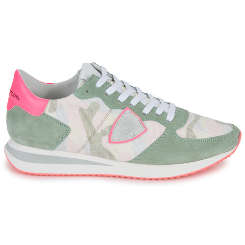 Philippe Model - TRPX LOW WOMAN Verde / Rosa / Fluo
