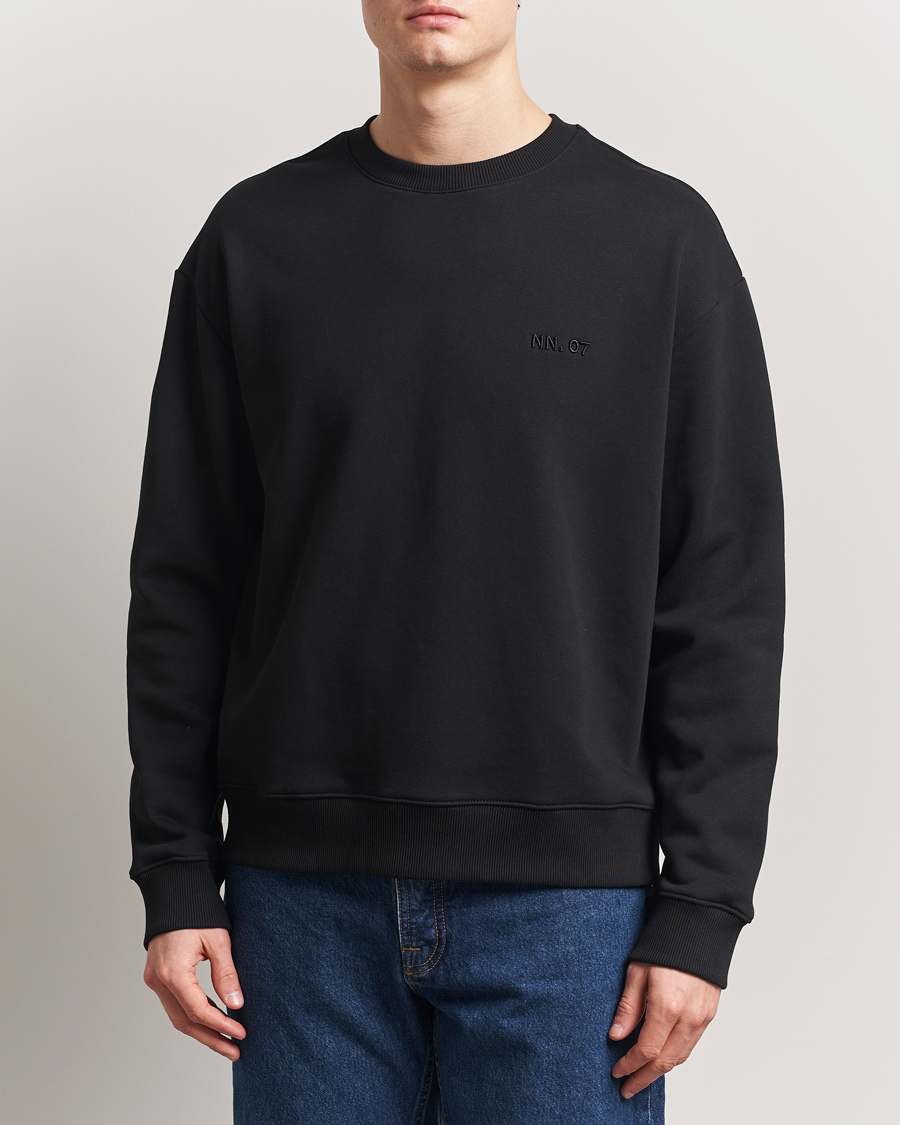 NN07 David Crew Neck Sweatshirt Black