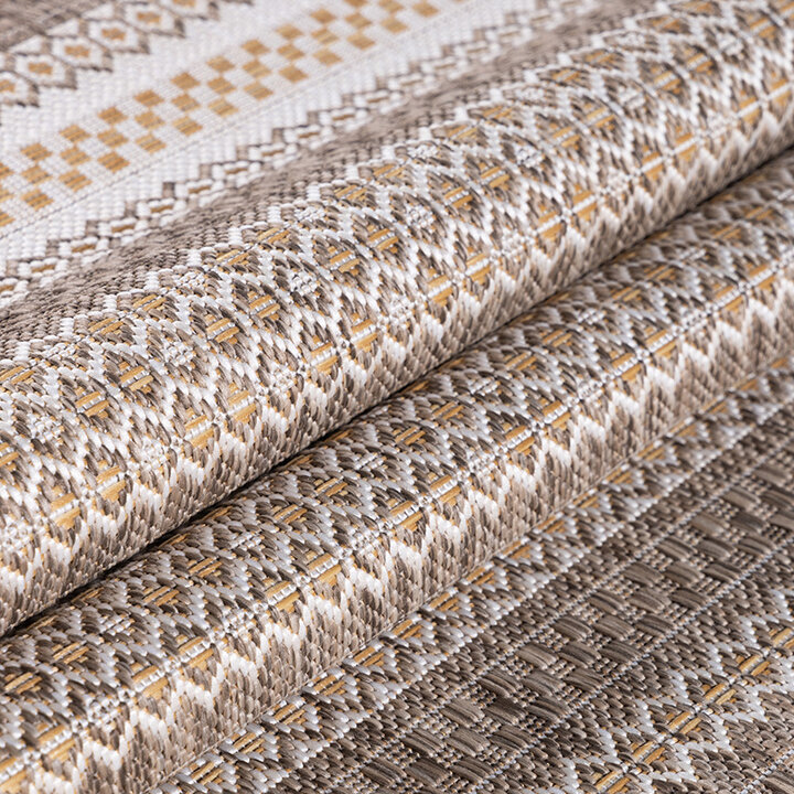 Gestreept buitenkleed - Sunara Beige