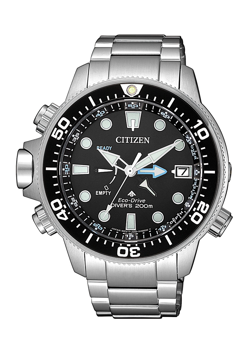 Citizen Eco-Drive Aqualand Promaster Herrenuhr Silber