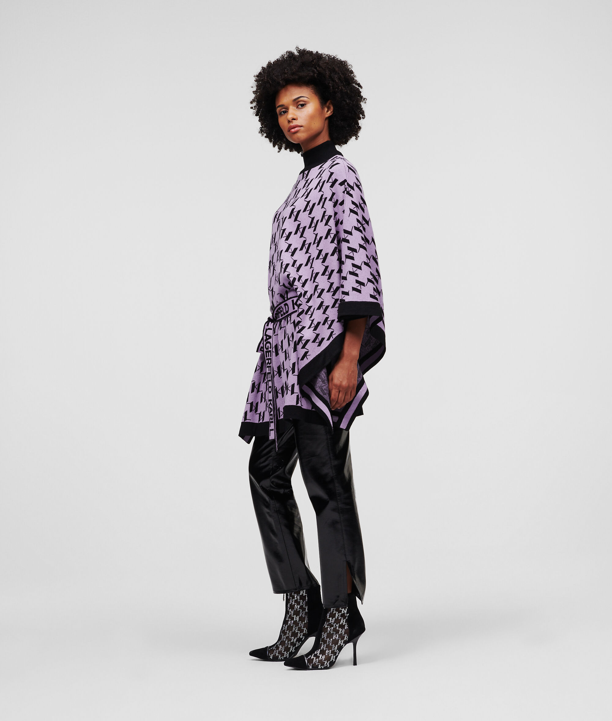 PONCHO TRICOTÉ KL MONOGRAM