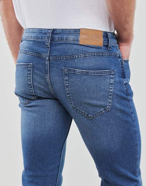 Only & Sons  - ONSLOOM MID. BLUE 4327 JEANS VD - Bleu