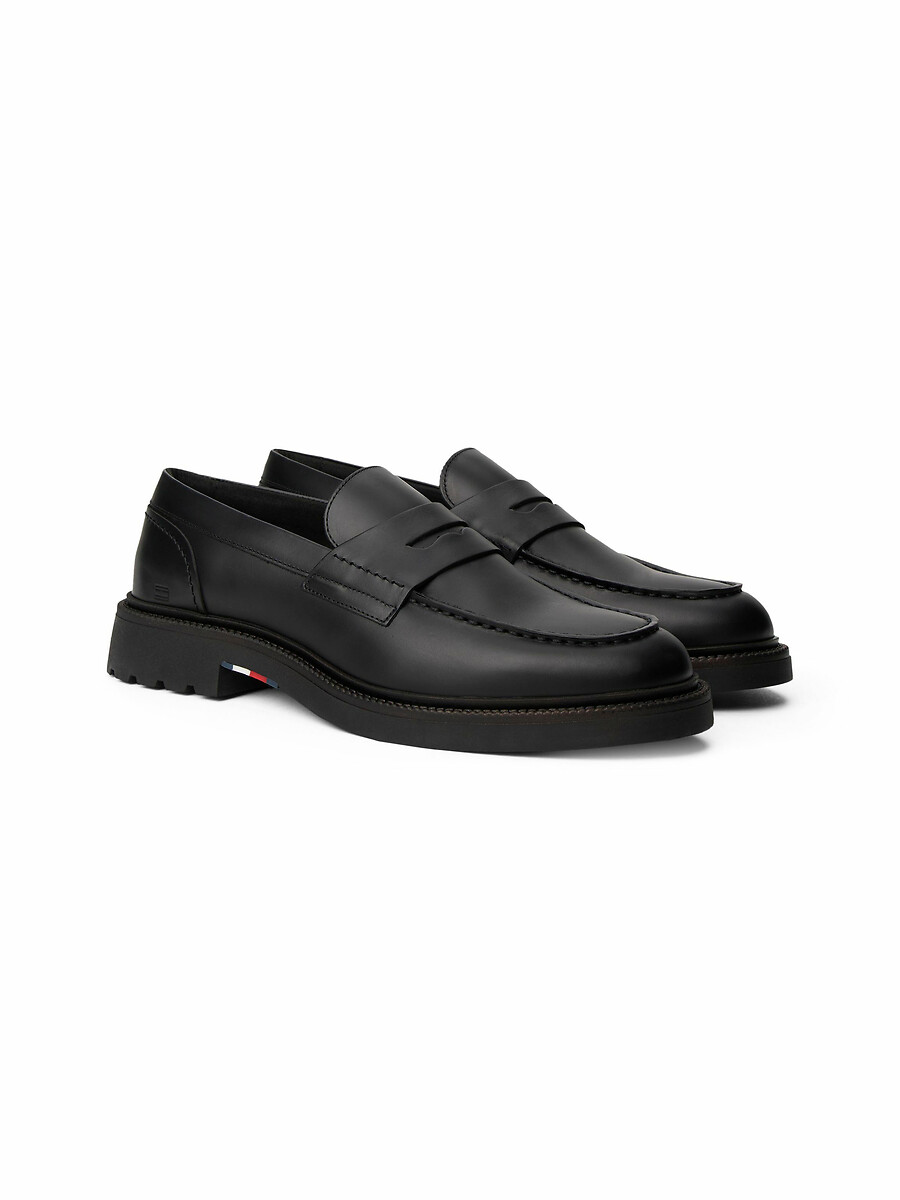 TOMMY HILFIGER<br>Mocassins em leer