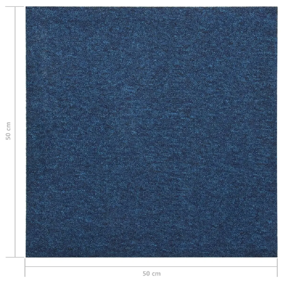 vidaXL - Dalles de tapis de sol bleu foncé