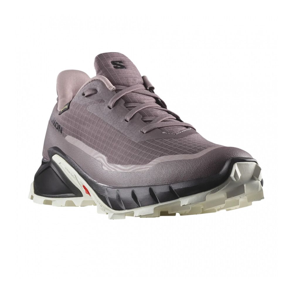 Salomon ALPHACROSS 5 GTX - Chaussures trail Femme moonscape/black/white