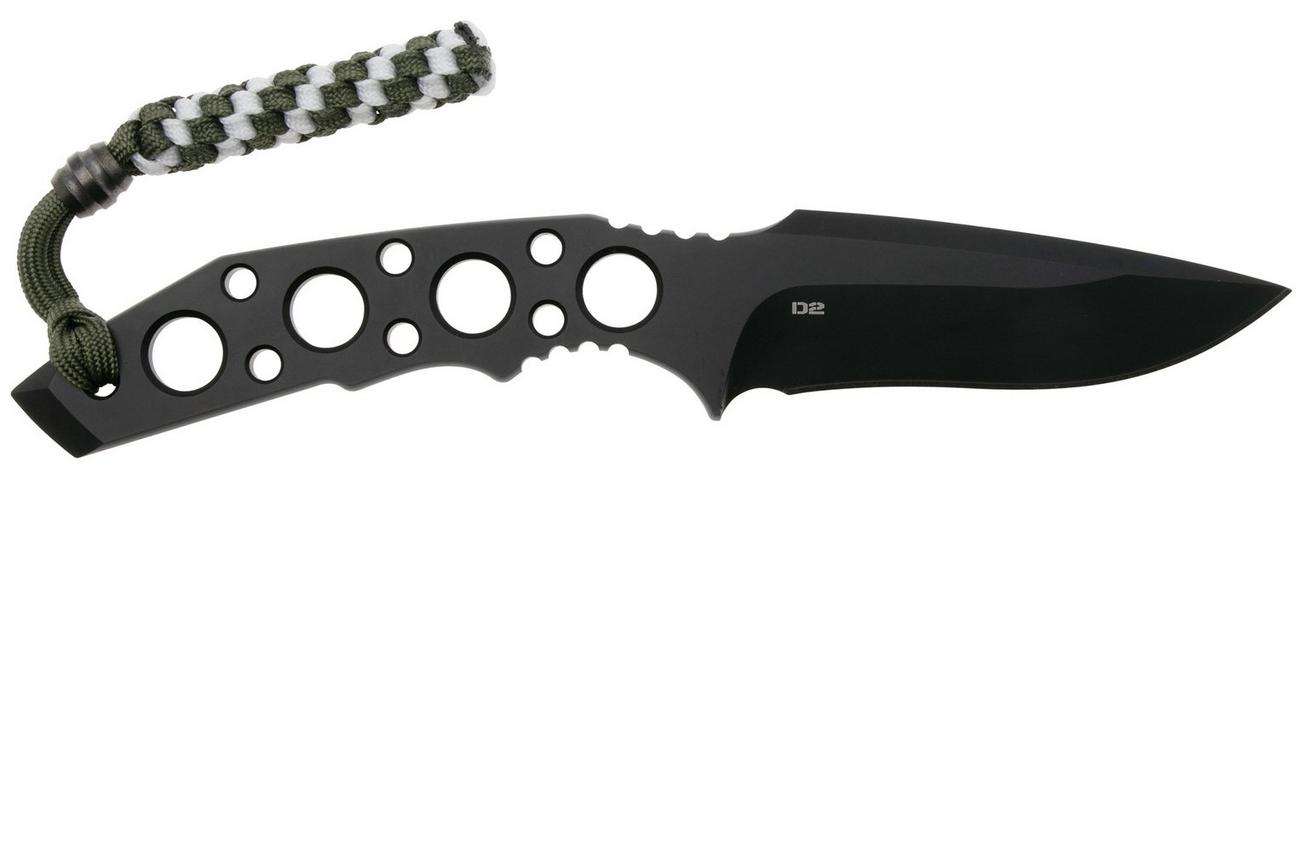 Pohl Force Charlie Three Gen 2, 6112, Black TiN D2, vaststaand mes